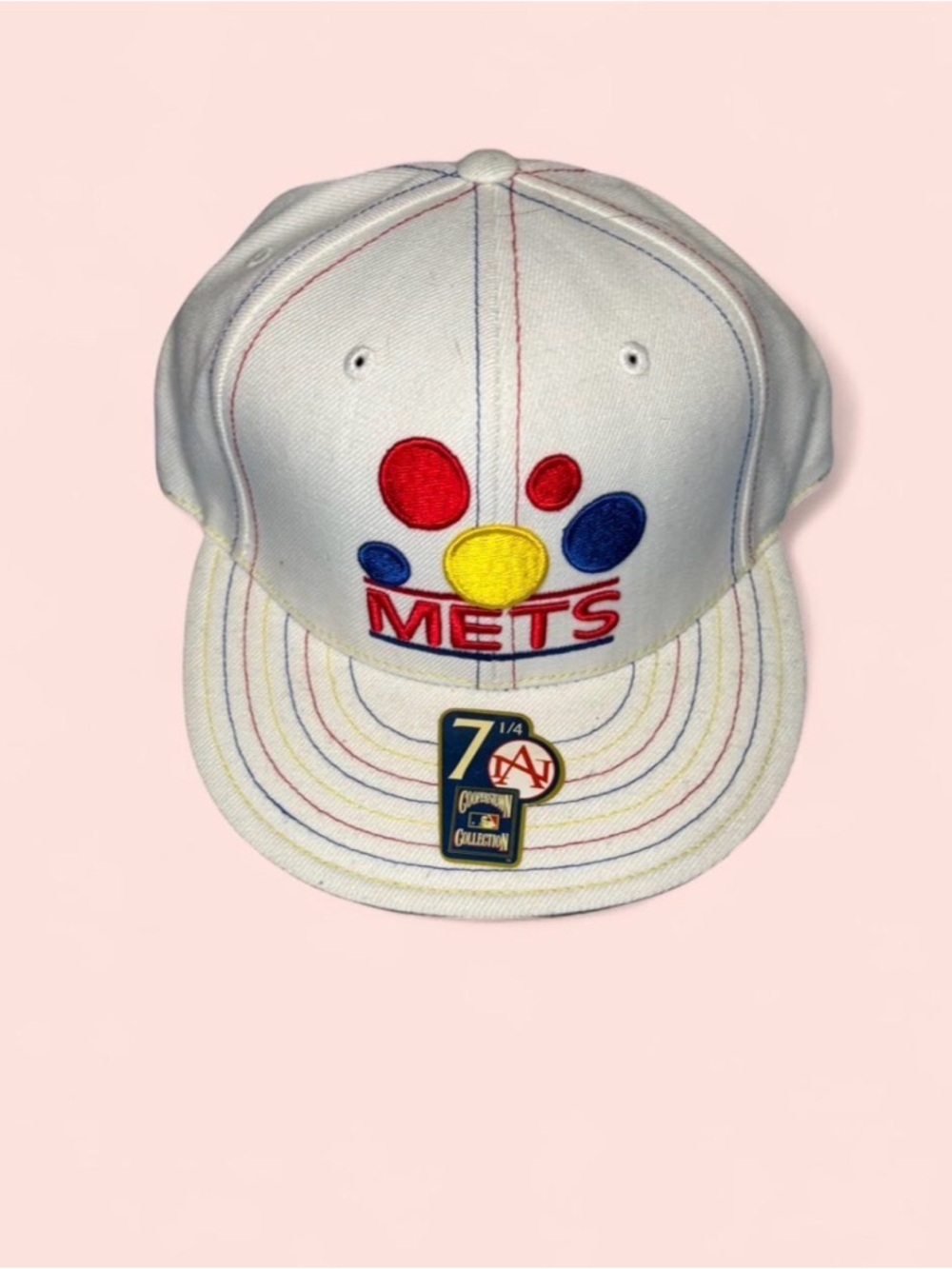 Stanley White Kids Cap with Red, Blue and Yellow Embroidered Logo